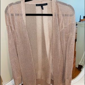 WHBM Gold Sparkle Cardigan